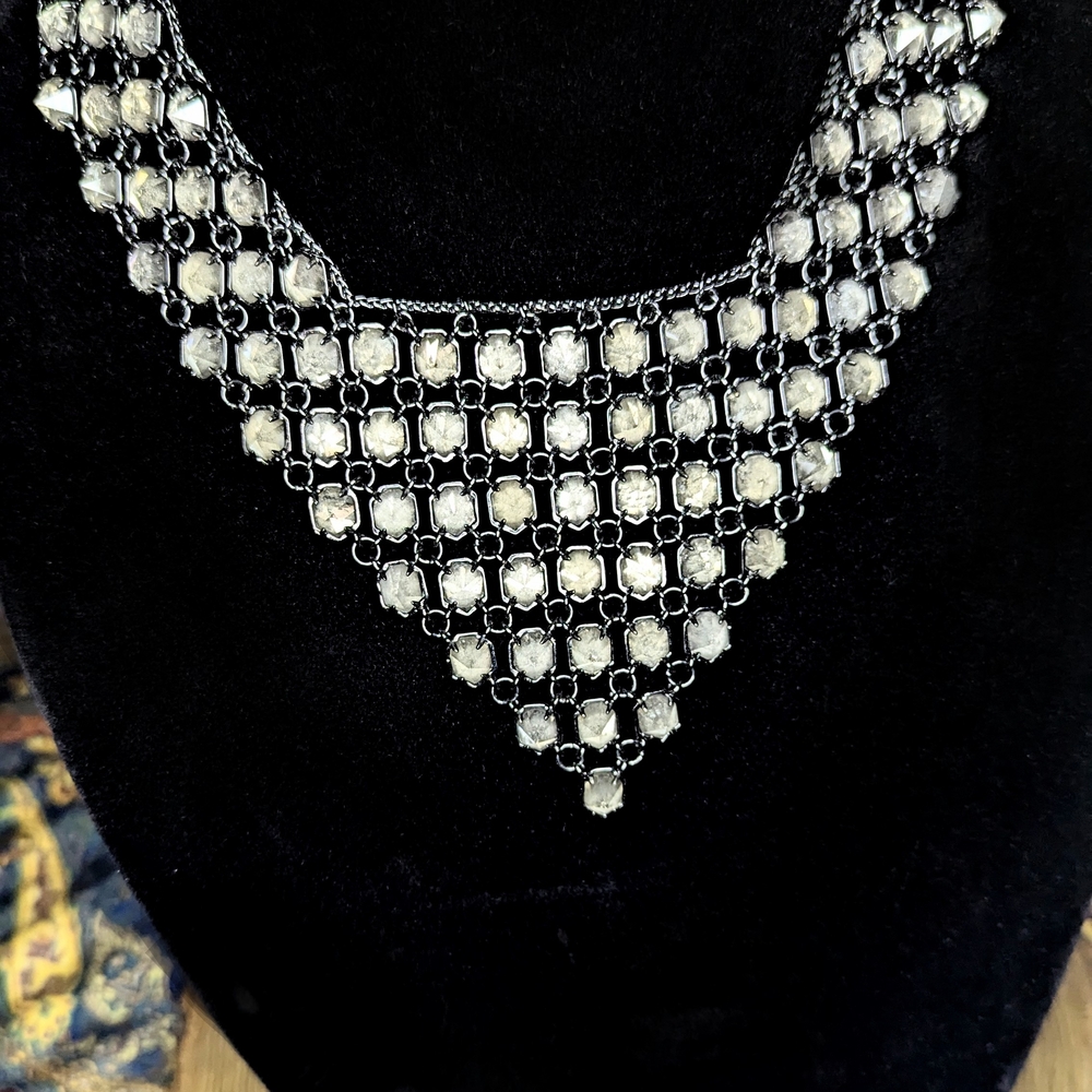 Kendra Scott Black and White Statement Necklace
